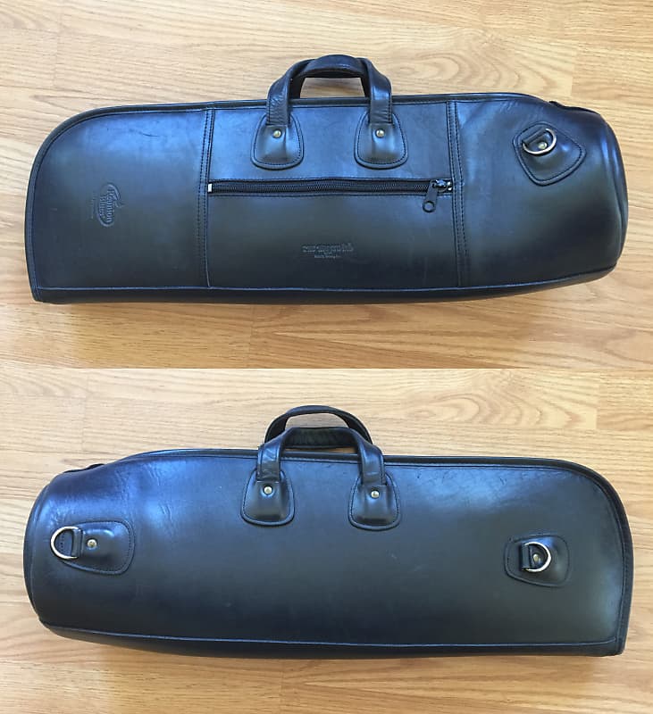 Reunion Blues Black Leather Trumpet Gig Bag | Reverb