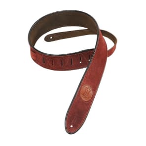 Levy's Leathers Suede Leather Guitar Strap ,Burgandy, MSS3-2-BRG image 5