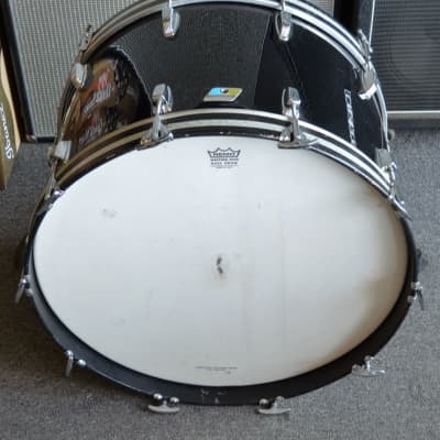 Ludwig 24" Bass Drum 1980's Vintage Owned by Neal Smith of the Alice Cooper Group - #9116 1980's Black image 6