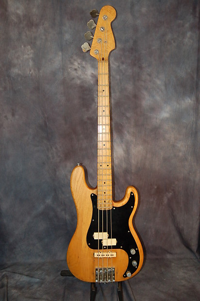 Schecter Jazz Bass 1970's Natural Ash Emg Dimarzio BadAss Bridge