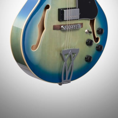 Ibanez AF75 Artcore Hollowbody Electric Guitar, Jet Blue Burst image 4