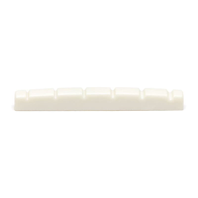 Graph Tech TUSQ Flat Bottom 42 mm Strat Slotted Nut (White) image 1