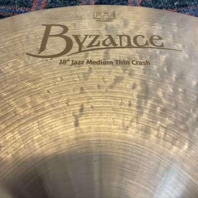 Meinl Byzance 18” Jazz Medium Thin Crash Cymbal image 7