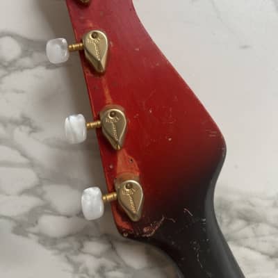 Ultra Rare Circa 1960 Fenton Weill Contra Bass Lefty Left Handed Lefthand Rare Vintage Burns image 8