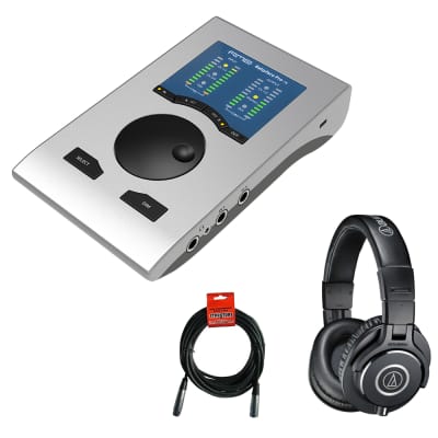 RME Babyface Pro FS 24-Channel 192kHz USB Audio Interface with Audio-Technica ATH-M40x Headphones & XLR Cable Bundle image 1