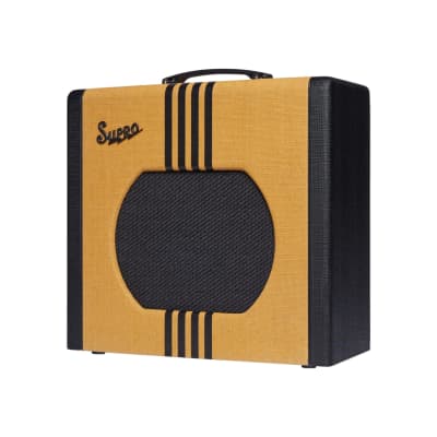 Supro 1822RTB Delta King 12 15W 1x12'' Guitar Tube Combo Amplifier Tweed & Black image 3