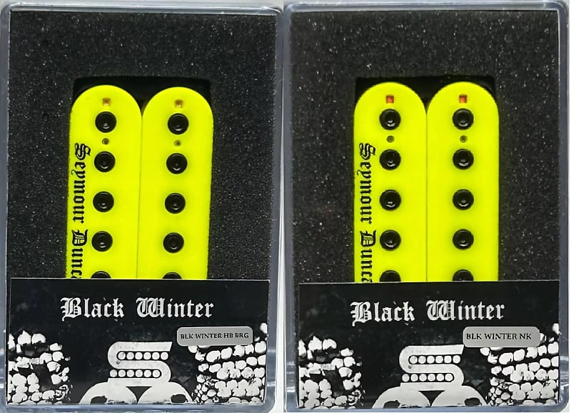 Seymour Duncan Black Winter Blackened Pickup Set In Neon