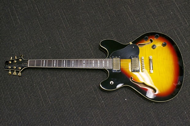 Peavey JF-1 EX Semi-Hollow (ES-335 Style) 3-Color Sunburst