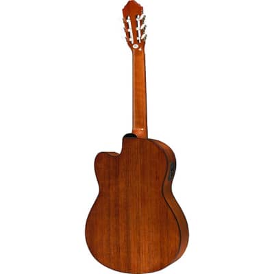 Lucero  LC100CE Acoustic-Electric Cutaway Classical Guitar Natural image 2