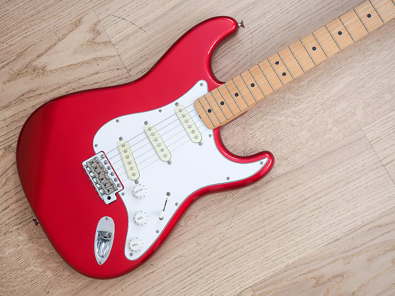 1995 Fender Standard Series Stratocaster Candy Apple Red Japan MIJ Fujigen