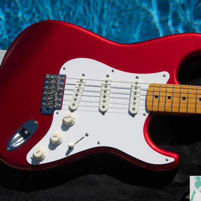 2019 Fender Traditional 50's Stratocaster  -$$$  PRO SET-UP! - Candy Apple Red - Made in Japan image 2