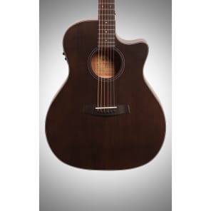 Schecter Orleans Studio Acoustic-Electric Guitar, Satin See Thru Black image 3