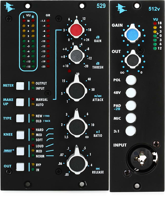 API 529 500 Series Stereo Compressor Bundle with API 512V 500 | Reverb