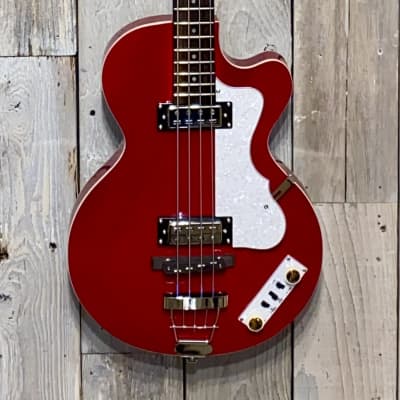 New Hofner Club Bass Ignition Pro Series Metallic Red , Such a Cool Bass, Support Indie Music Shops image 2
