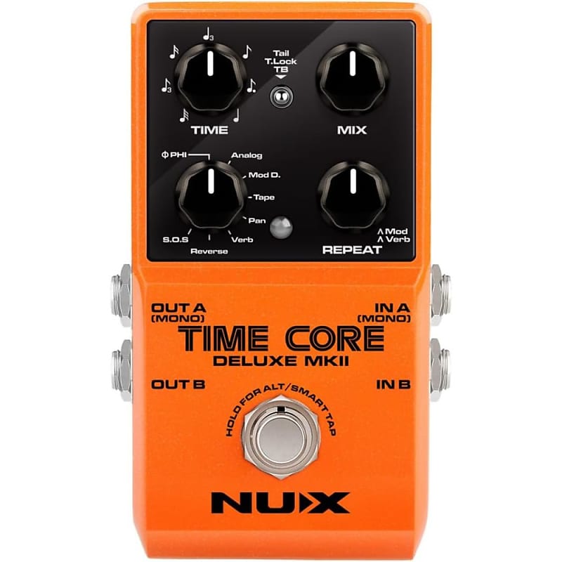 NUX Time Core Deluxe mkII Pedal with 7 Different Delays, Phrase Looper, and Tap Tempo image 1