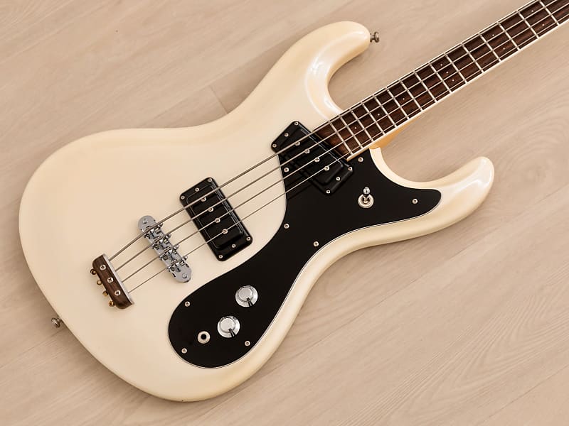 2000s Mosrite Custom '65 Ventures Model Bass Pearl White, Kurokumo Japan image 1