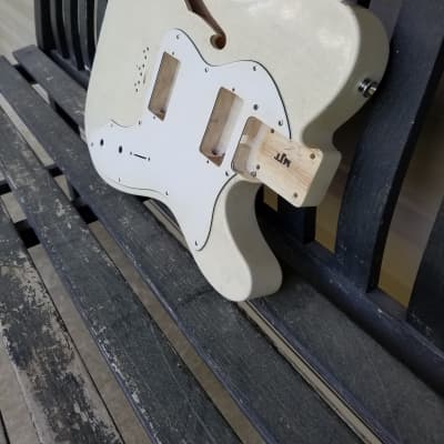MJT Fender Thinline Telecaster Aged White Body with