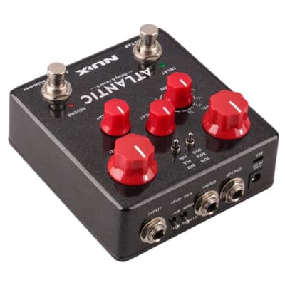 NUX Atlantic Reverb Delay Guitar Pedal Multi Effects 3 Delay Plate Reverb Shimmer Effect Stereo Soun image 4