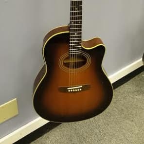 Vintage Fender Montara Acoustic Electric Guitar 1990s Korea