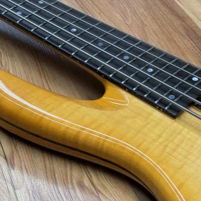 Yamaha TRB5P Amber Improved w/ John East Buffer preamp and better electronics image 9