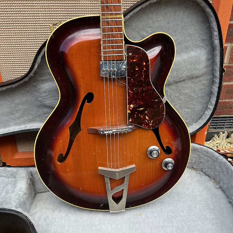 Vintage 1961 Roger Junior CA Rossmeisl Archtop Guitar w/ Pickup OHSC *1960s* image 1
