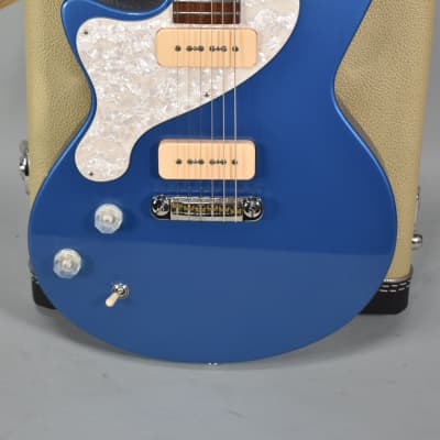 Koll Junior Glide Special Lake Placid Blue Left-Handed Electric Guitar w/OHSC image 4