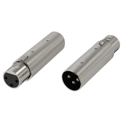 For Creators Xlr Male To Xlr Female Microphone Cable Adapter, Compatible With Shure Sm58, Sm57, Sm7B, Mv7, Pga48, Behringer Xm8500 Mic Cord Plug (Silver, 2 Pack)