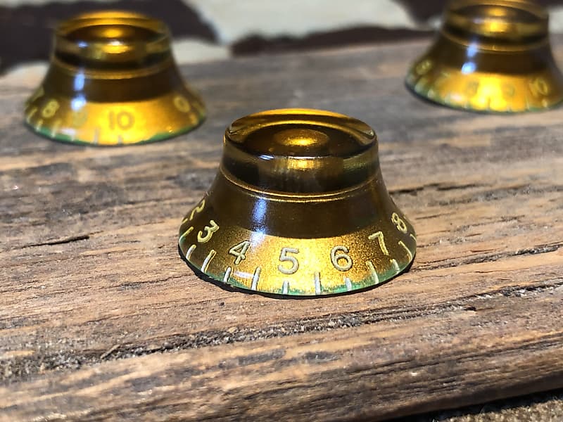 RelicMaster Vintage Select Hand Aged Gold Top Hat Knob Sets Reverb