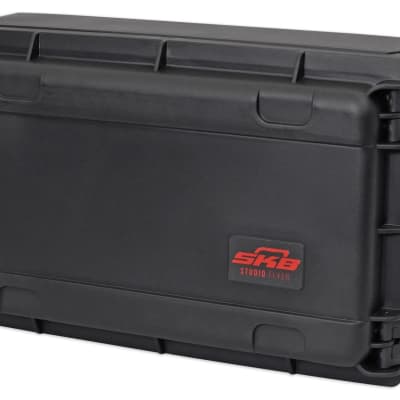 SKB DJ Combo Case 2 Space  & Laptop Mount Rack Road Case Wheels Pull Handle image 3