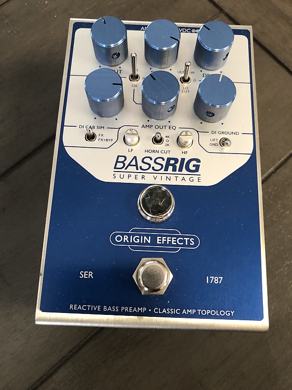 Origin Effects BASS RIG Super Vintage - Blue | Reverb