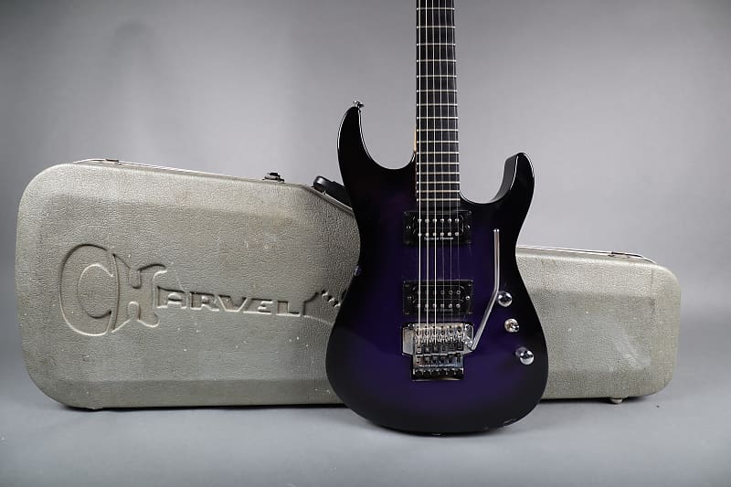 Jackson USA Dinky 1997 Reverse Headstock - Purple Burst w/ Charvel  Hardshell Case