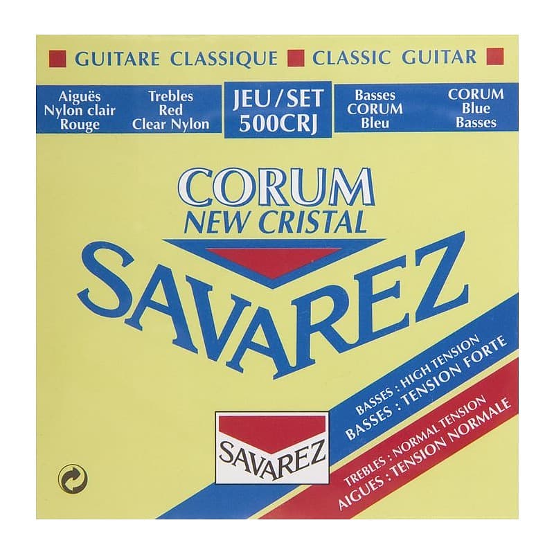 Savarez Cordes de guitare classique 500CRJ Corum New Cristal