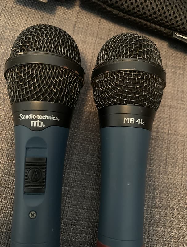 Audio-Technica MB4K Midnight Blues Cardioid Condenser Handheld Microphone  Matched Pair Reverb UK