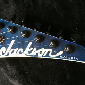 Jackson USA Custom Shop Rear Loaded Randy Rhoads  Transparent Blue image 9
