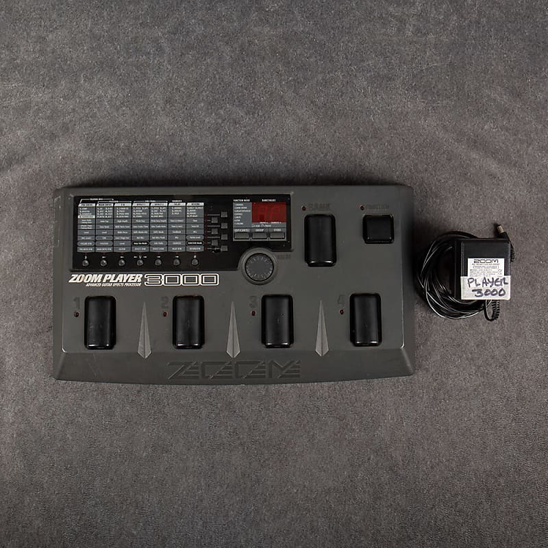 Zoom Player 3000 Advanced Guitar Effects Processor with PSU Reverb