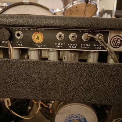 Vintage early 70s Fender Twin Reverb silverface guitar amplifier image 7