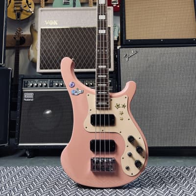 Burny BRB 2008 short scale 32” Shell pink Rickenbacker style image 2