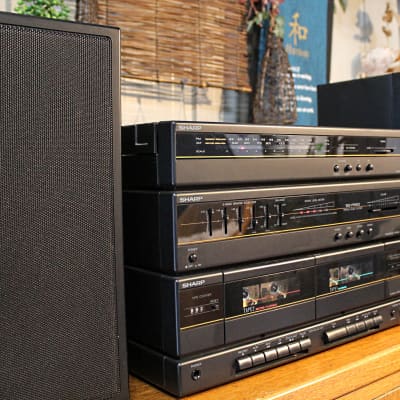 Vintage 1980s Sharp SG-F550 Home Stereo System + Bluetooth See VIDEO image 13