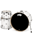 PDP Concept Series 3-Piece Maple Drum Set, Pearlescent White w/Chrome Hardware; 9x12, 14x16, 18x24