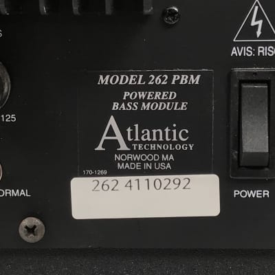 Atlantic Technology  262 PBM Powered Subwoofer image 7
