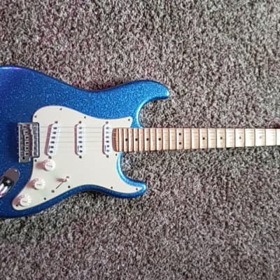 Fender Stratocaster Scalloped Neck Blue Sparkle image 2
