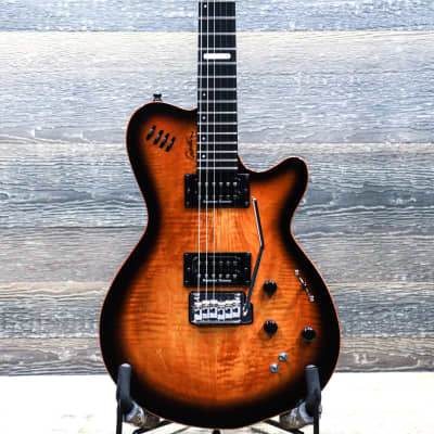 Godin LGXT Cognac Burst Flame AA "B-Stock" Electric Guitar w/Bag #22195131 for sale