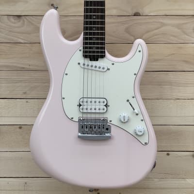 Sterling by Music Man CTSS30 Sub Cutlass Short Scale HS, Shell Pink for sale