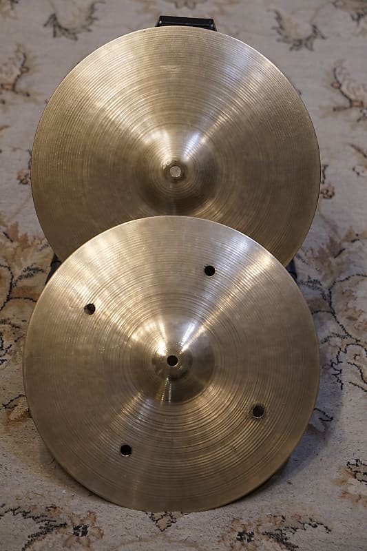 Zildjian 14" Avedis Hi Hats 1960's 9391311g w/ holes Reverb