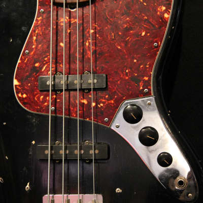 1964 Fender Jazz Bass black w/matching headstock and orig