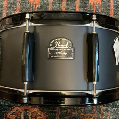 Pearl Joey Jordison Signature Snare Drum, 13" x 6.5" - Steel with a Black Powder-Coat image 1
