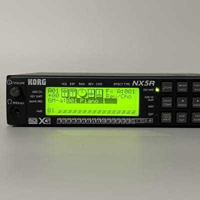 Korg NX5R w/ Power cable XG MIDI Sound Module Synthesizer