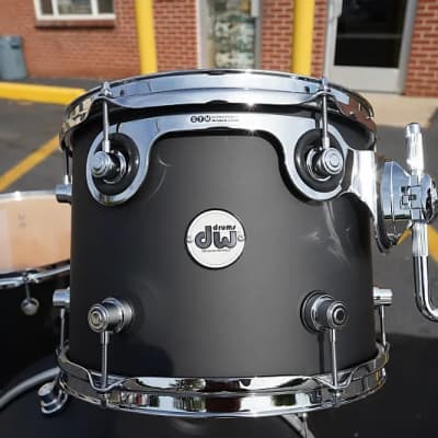 DW Design Series Satin Black Lacquer 3pc Maple Shell Pack | 22", 16", 12" image 4