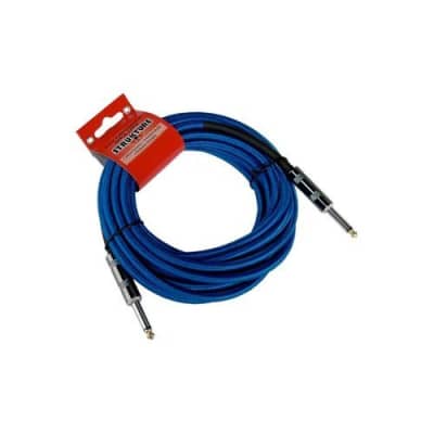 Stukture 1/4' Woven Instrument Cable,18'6' Blue, SC186BL image 4