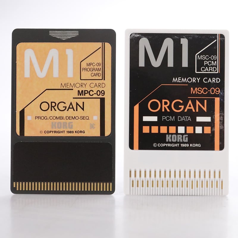 超美品貴重KORG M1用MEMORY CARD MSC-09 ORGAN